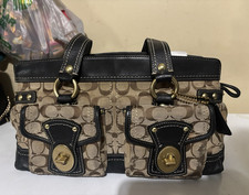 Coach Signature Logo Shoulder Bag Brown/Black...