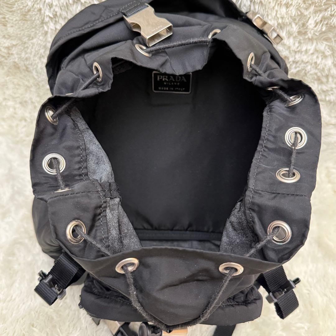 PRADA RRADA backpack triangular logo tessuto blac… - image 9