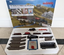 Marklin 2907 HO Scale Steam Locomotive 4 Freight Car Set w/ Box - Complete