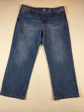 Curve Appeal Jeans Womens 16/33 Blue Stretch Denim High Rise Tummy Control