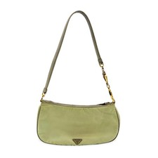 Prada Vintage Nylon Mini Shoulder Bag Light Women Green One Size