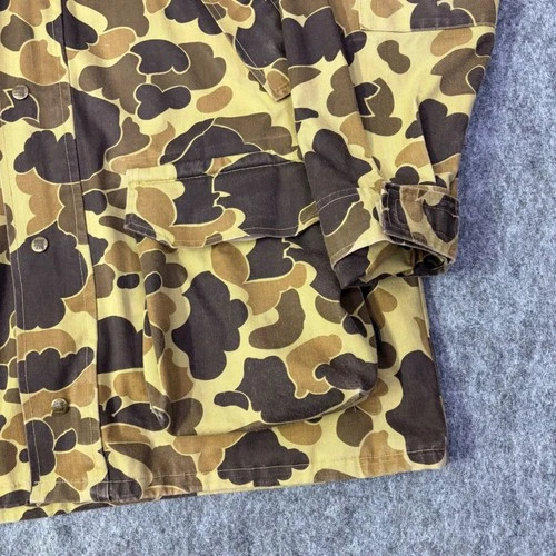 Columbia Mens Gore-Tex Duck Hunter Camo Parka L Brown Vintage Hunting Jacket USA image 5