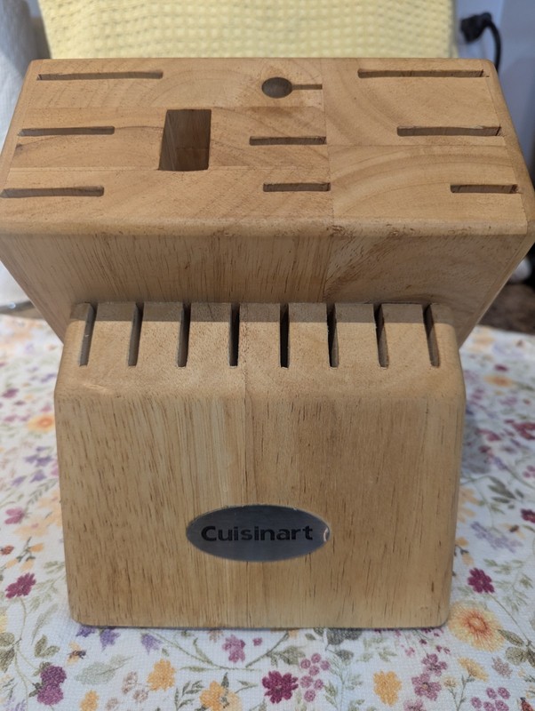Cuisinart 18-Slot Wood Storage Knife Block Kitchen Accessory Block Only