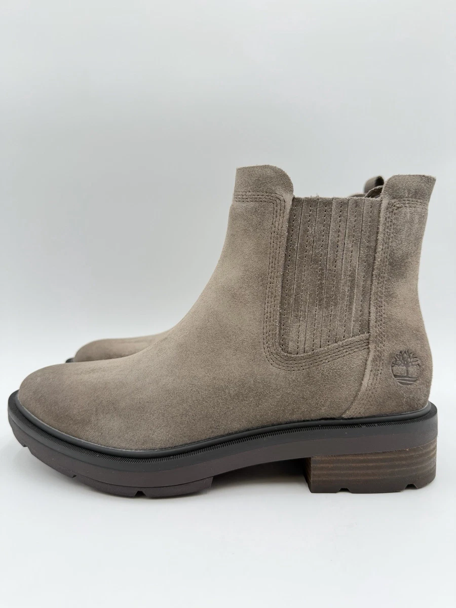 Timberland GreenStride Chelsea Lug Sole Leather Ankle Boots Gray Taupe Size 9.5 Timberland Womens Size 9.5 Grain Atlanta Grey Green Chelsea  main image 3