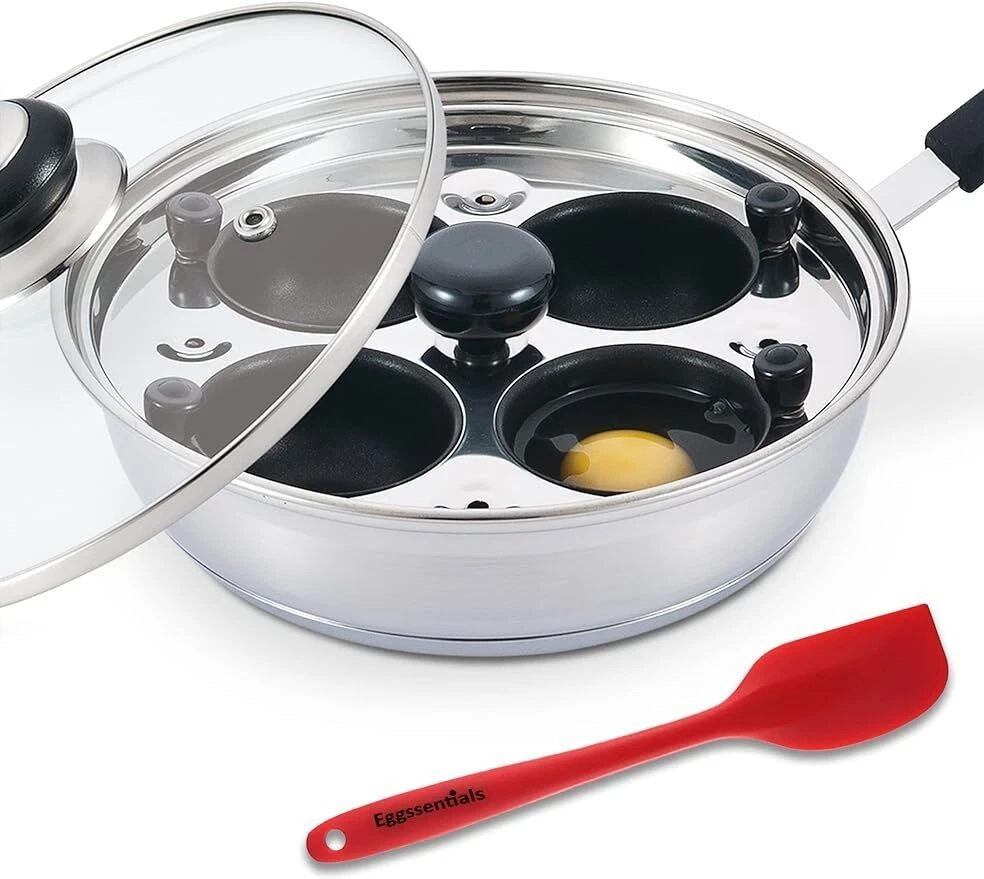 Poached Egg Maker Stainless steel Egg Poaching Pan Poached Egg Cooker Food Safe