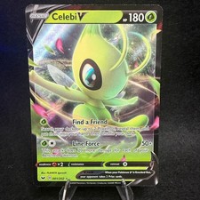 Celebi V 001/202 Holo Ultra Rare Sword & Shield Pokemon Near Mint