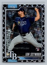 Ian Seymour 2026 Topps #165 Spring Training Black #/10 RC Rookie Rays