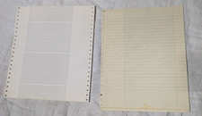 LOTTO CARTA MODULI CONTINUI  PER STAMPANTI AD AGHI ORIGINALI VINTAGE!!