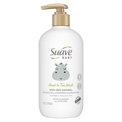 Suave Baby Head to Toe Wash   13.5 oz Natural Coconut Chamomile Formula