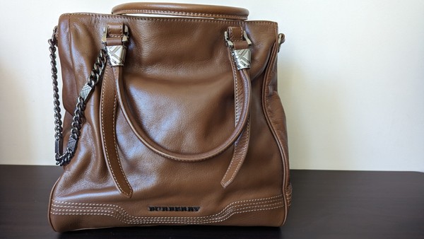 Burberry Leather Tote Bag