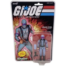 ReAction G.I. Joe Snake Eyes Red Glow 3.75  Action Figure Super7 Sealed New