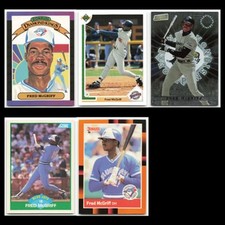 Fred McGriff Lot 5 Baseball Cards 1989 Donruss Super Diamond Kings Blue Jays Set