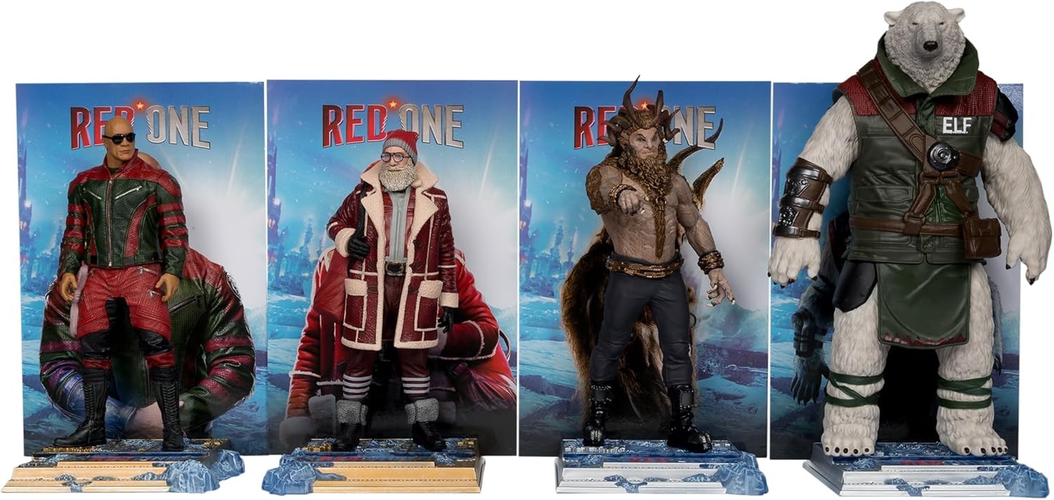 Toy Red One Callum Drift, Nick, Garcia & Krampus 6" Posed Figure 4Pack