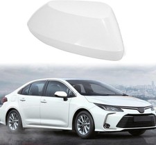 White Passenger Mirror Cover Replace for 2020-2025 Toyota Corolla