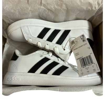 adidas Kids Grand Court 2.0 Tennis Shoes Sneakers size 13K new with box