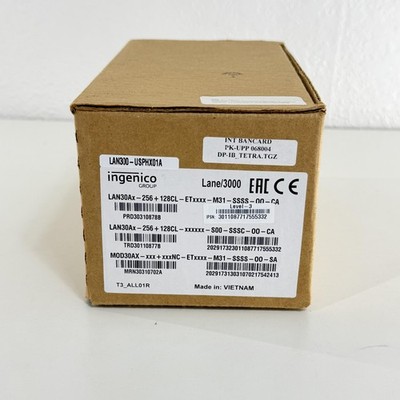 Ingenico Lane/3000 POS Payment Terminal LAN300-USPHX01A Black Power Cables