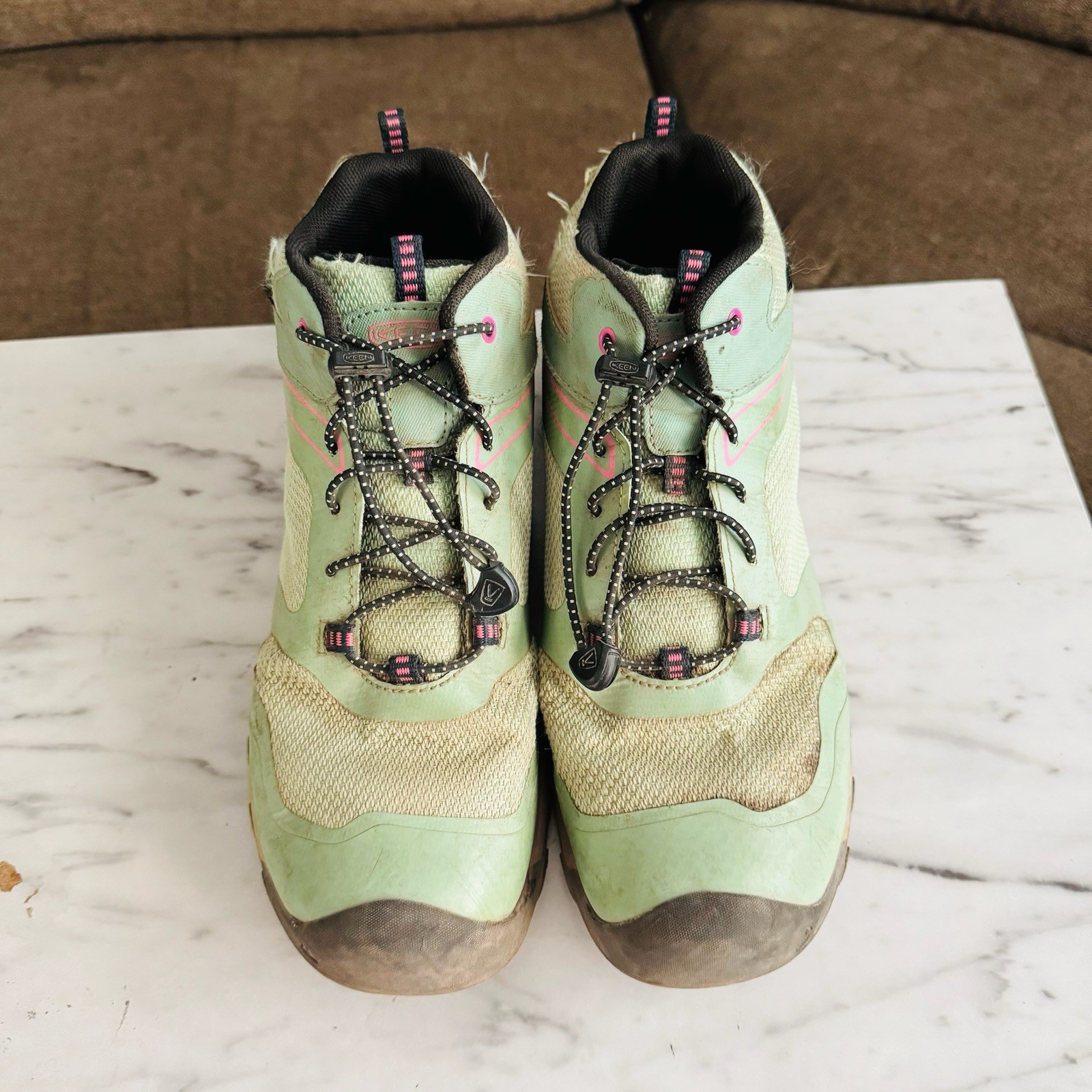 Keen Big Stivali Impermeabili Wanduro per Bambini Verde Ragazza Taglia 5