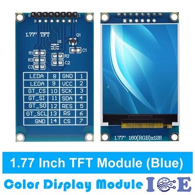 1.77 inch 1.8 TFT Color Display Module Breakout SPI ST7735S for Arduino UNO LCD
