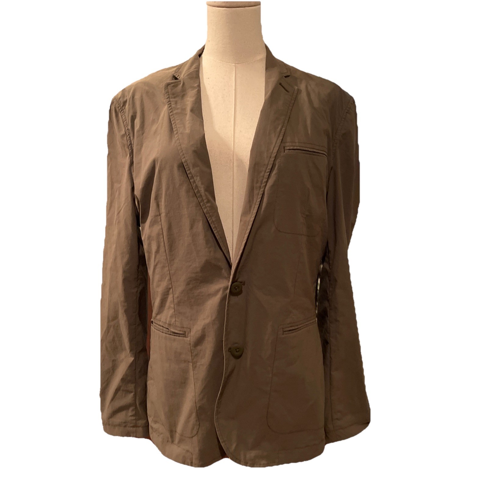 EXPRESS performance Blazer Green Jacket Button Up… - image 1