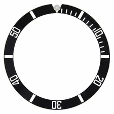 BEZEL INSERT ALUMINUM FOR ROLEX SUBMARINER BLACK 16610 16610LN WATCH TOP QUALITY