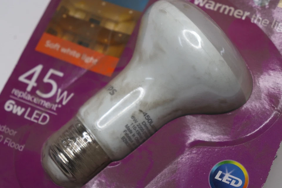 Philips R20 Dimmable Warm Glow Light Effect LED Light Bulb 45W Soft White - Image 3 of 4