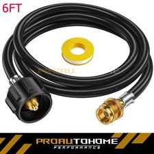 6FT Propane Adapter Hose LP Tank 1lb to 20lb Converter For QCC1 Type1 Gas Grill