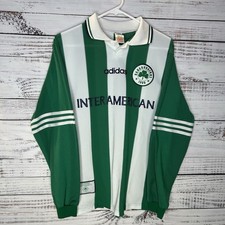 Vintage Adidas Panathinaikos FC 96/97 Long Sleeve Football Soccer Jersey Medium