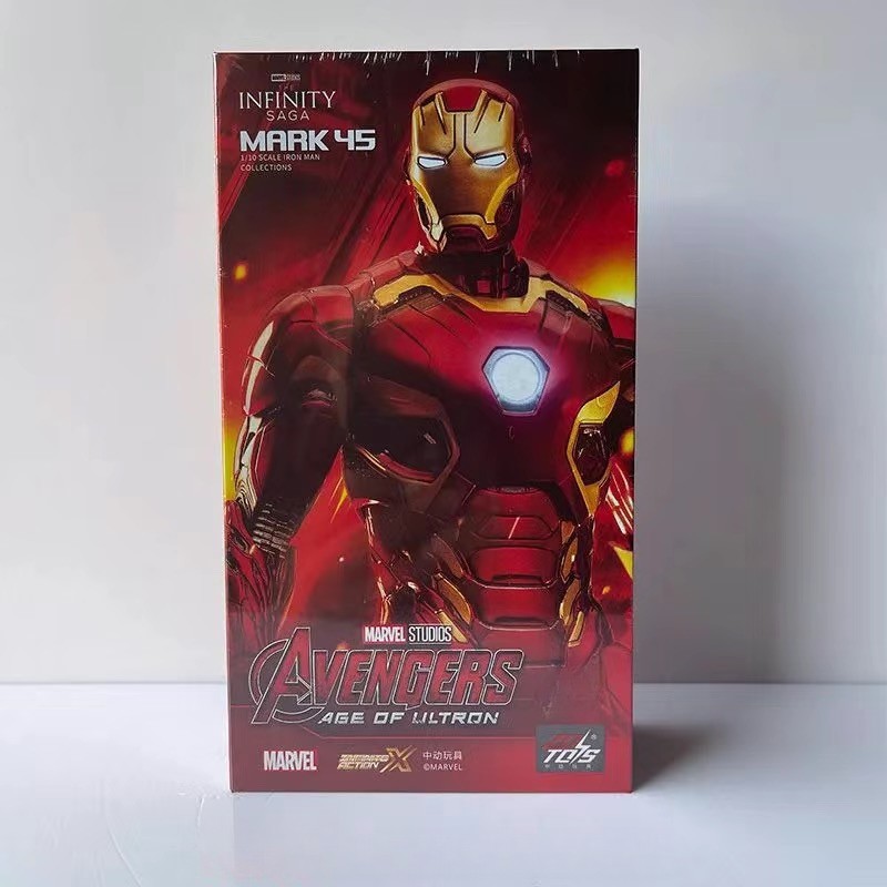 New in Box ZD Toys Marvel Avengers 1/10 Iron Man MK45 Action