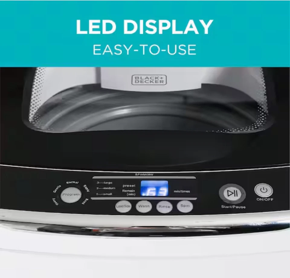 Lavadora portátil BLACK DECKER BPWM09W Foto 3 de 4
