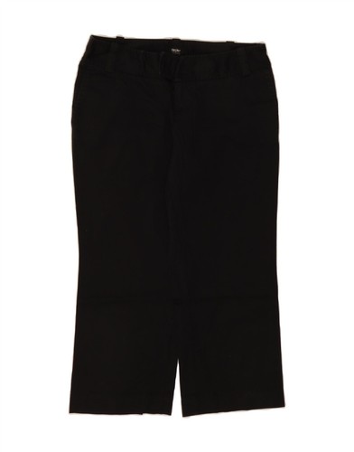 MOSSIMO Womens Stretch Straight Capri Trousers US 2 XS W28 L21 Black N206