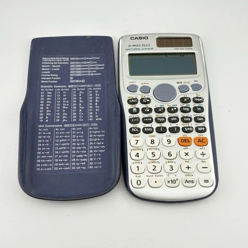 Casio FX-991ES Plus Scientific Calculator Dual Power V.P.A.M Silver