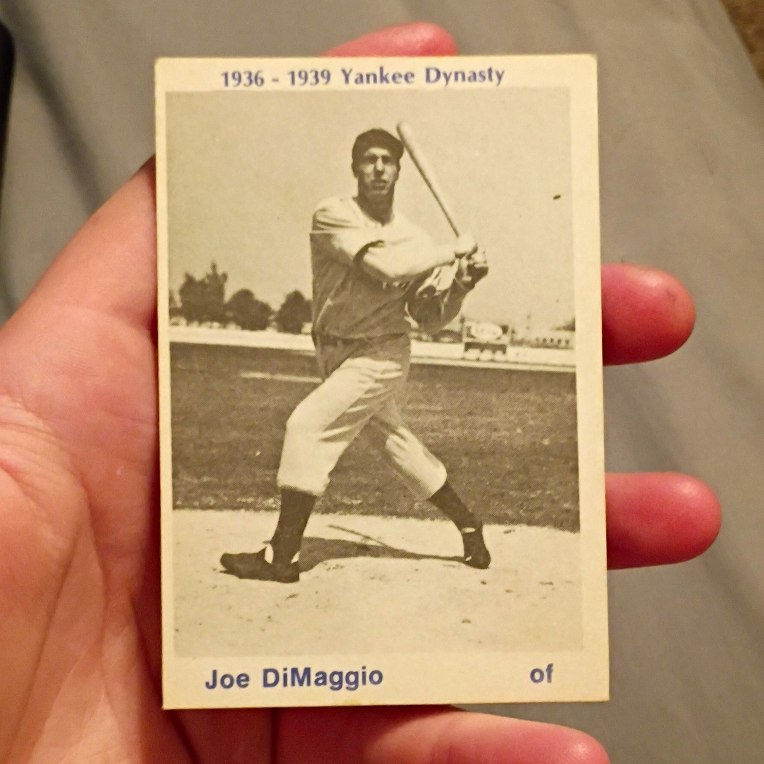 TCMA 1936-1939 Yankee Dynasty Joe DiMaggio Baseball Sports Trading Card