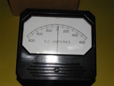 VINTAGE TRIPLETT DC AMPERES GUAGE 600-0-600