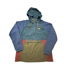 NWOT LL Bean Mountain Anorak Jacket Mens Medium Multicolor Outdoor Hiking