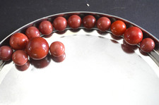14 patch swirl red /orange with a shooter marble  ungraded 