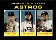 2020 Topps Heritage #102 Astros (Bryan Abreu / Toro / Armenteros) Rookie Card