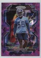 2021 Panini Prizm Rookie Purple Ice Prizm 101/225 Monty Rice #420 0us8