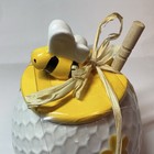 NEW CERAMIC BEE HONEY POT WITH HONEY STICK VERY NICE LOOKING. — photo 5