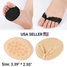 Padded Forefoot Cushion Metatarsal Pad Invisible Toe Liner Sock for Pain Relief