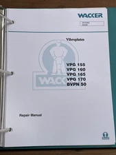 1999 WACKER SERVICE REPAIR MANUAL VPG 155 160 165 170 BVPN 50 VIBROPLATE