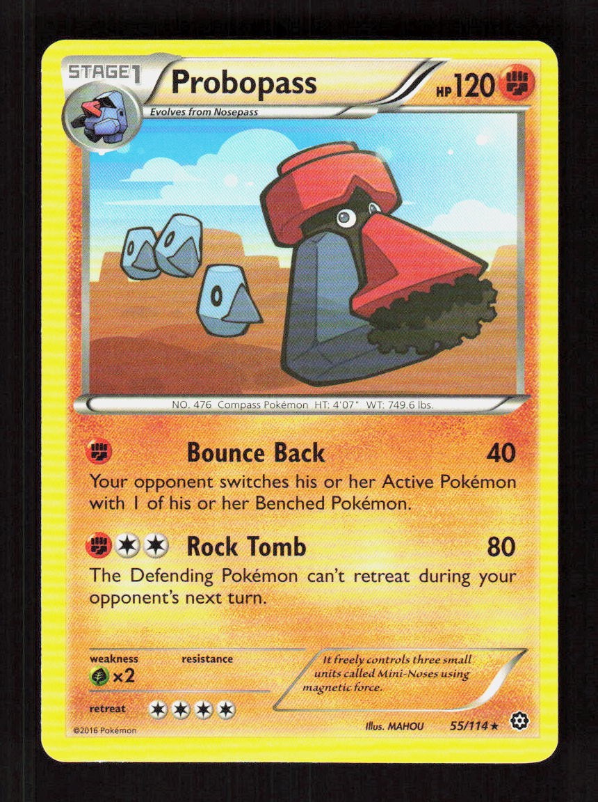 Probopass 55/114 XY - Steam Siege Rare NM
