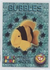 1999 Ty Beanie Babies Series 3 Wild Cards Chase Teal Bubbles the Fish #55 1b9b