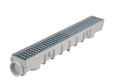 NDS Pro Series 5 in. x 40 in. Channel Drain Kit with Metal Grate