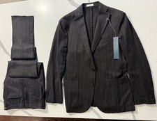 MADE IN ITALY- BOGLIOLI - 40R EUR 50 - FLANNEL WOOL SUIT VALUE  2500 - Brown