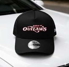 Outlaw Logo Embroidered Mesh Trucker Hat Adjustable Snapback Cap