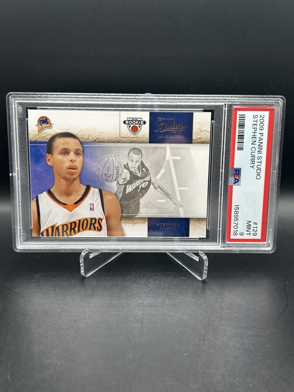 Stephen Curry RC 2009 Panini Studio #129 PSA 9 Golden State Warriors