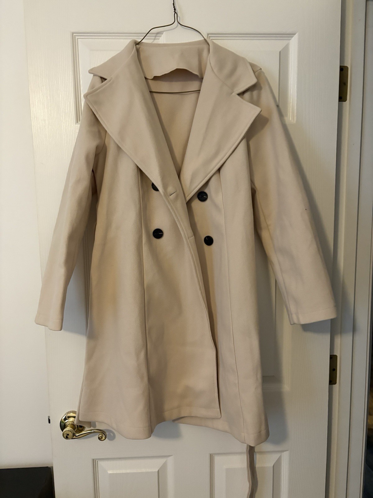 Peacoat Women's Classic Jacket Size Small Button Front Long Sleeve Wool Blend