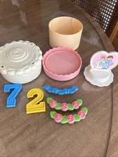 Vintage Fisher Price Fun With Food Birthday Create A Cake 1987 Lot