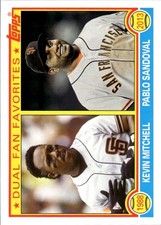 2013 Topps Archives #DFF-MS Kevin Mitchell / Pablo Sandoval Dual Fan Favorites