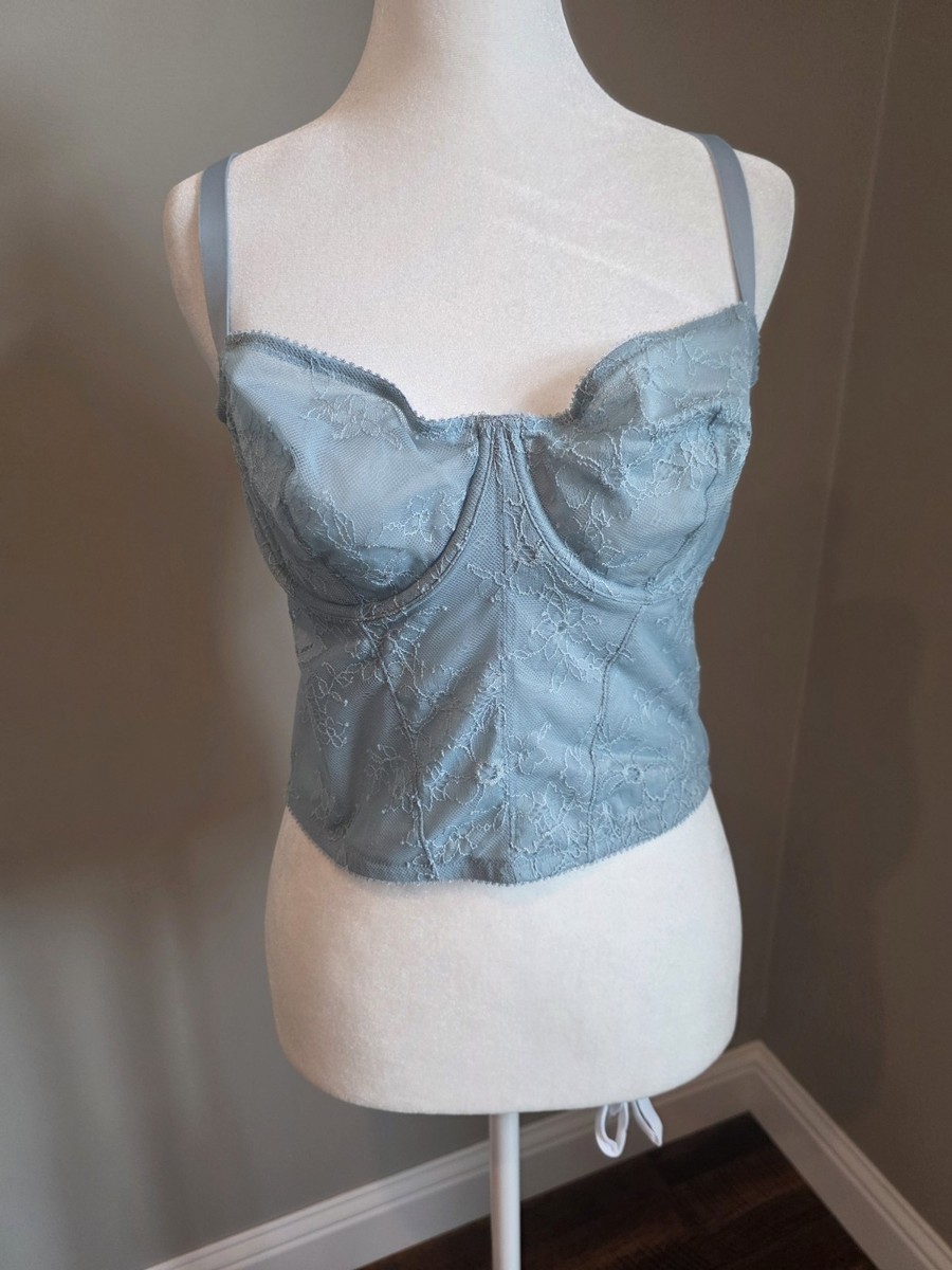 NWT Skims Ultra Fine Lace Corset In Limited Edition Denim Color, Large | eBay NWT Skims Ultra Fine Lace Corset In Limited Edition Denim Color, Large | eBay